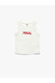 Cotton Crew Neck Sleeveless Printed Undershirt - 3