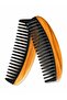 Wooden Body Horn Bone Comb with Sparse Teeth At-148 Handmade Comb 14 - 16 cm - 4