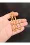 Yellow Color Capsule Cut Ankle Length Crimped Amber Prayer Beads - 2