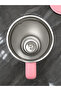 Hot and Cold Insulated Thermos Cup Flower Pattern Steel Thermos with Straw and Handle Thermos Mug - 3