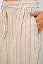 Women's Striped Linen Trousers 30102 - Fuchsia - 5
