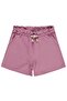 Elastic Waist Shorts with Pockets for 10-13 Years Old - Pink