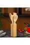DC3164 Bamboo Kitchen Tools Set with Stand 5-Piece, Brown - 8