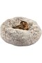 Donut Furry Pet Bed Grey Small