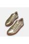 Large size women's sports shoes genuine leather 41-42-43-44-gold - 4