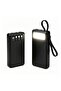 Fast charging portable power bank with LED light, 10000mAh capacity, fast charging function, built-in 4-in-1 charging cable, compatible with multiple devices, brand new model