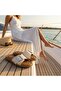 261895 Women's Genuine Leather Buckle Comfort Sole Premium Slippers - 2