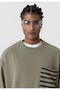 Oversize Sweatshirt with Pocket Detail - 5