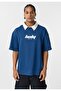 Polo collar oversize printed t-shirt - 2