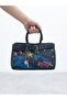 B36037 Graffiti Patterned Denim Women's Hand and Shoulder Bag - 5