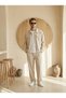 Diagonel Fabric Lined Pocketed Jacket & Baggy Trousers Set 16109/220275 - 2