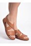 Women's Genuine Leather Cross-Strap Casual Sandals Comfortable Sole Summer Sandals - 3