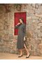 Black Polka Dot Cotton Shirt Midi Dress - 3