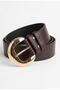 Gold Buckle Dress Belt Women's Belt Shirt Belt Coat Belt - 3