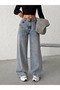 Tinted Front and Back Pants with Broad Legs and Jeans - 4