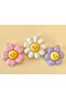 Cute Flower Keychain Daisy Model 3D Printing Colorful Figurative Key and Bag Accessory - 3