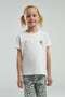 Arneta Girls' Short Sleeve Patterned Bottom Printed Double Set 2-8 Ecru - Khaki