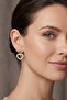 Love No: 2 Heart Patterned Stylish Earrings