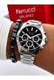 Men's Wristwatch with Steel Cord Function 3 Atm Waterproof with 2 Years Warranty+Bracelet as a Gift
