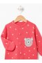 Baby Girl Jumpsuit with Gloves and Booties - 2