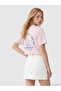 Pink Snoopy Printed 100% Cotton Women's T-Shirt