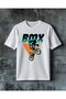 Bmx Bike Stunt Printed Oversize T-Shirt