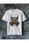 Demon Kaska Horn Printed Oversize T-Shirt