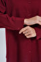 3-Piece Linen Shirt 100% Cotton Burgundy White Black - 5
