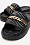 Comfortable Women's Beach Pool Balcony Garden Slippers with Chain Black Slippers - 2