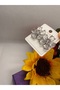 Zircon Stone Flower Model Steel Earrings - 4