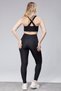 Women's Strappy Crop Top Leggings Set Stretchy Fabric Stylish Sports Combination - 6