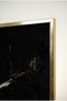 Black Luxury Modern 2-Piece Glass Painting Set with Gold Detail - Gold Metal Framed Home and Office Painting - 4