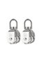 M25 1PC M20 M25 M32 M50 Lifting Swivel Pulley Block 304 Stainless Steel Double Pulley Heavy Duty Tra - 8
