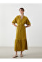 Kaçık Collar Muslin Dress - 3