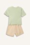 Embroidered 2-Piece Mint Green Shorts T-Shirt Set for Baby Boy H7619A526Hs - 3