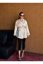 Lina Glitter Satin Fabric Balloon Sleeve Blazer Jacket Tns-4397 - 2