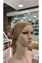 Luxury Bone Back-Tie Non-Slip Inner Bonnet Scarf Shawl Bonnet Hijab Dark Gold