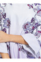Printed Rhinestone Embellished A-Line Jalabiya - 4