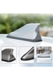 A-Carbon Fiber Universal Carbon Fiber Look Car Roof Top Mount Shark Fin Aerial Antenna Toppers Auto - 2
