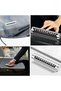 ®   Aluminum Case Gray Color Flip In-Car Phone Number Parking Car Number - 2