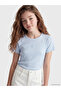Original Floral Patterned Girls' Ribbed T-Shirt - 2