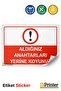 Passing over the Tapes Is Dangerous and Prohibited Isg Warning Sign Sticker 25X35 cm