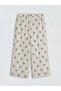 Trendlucky Girl's Capri with Patterned Difference - 3