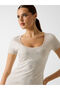 Wool blend rhinestones dress - 5