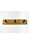 Decorative 3-Piece Bamboo Wall Hanger - Towel - Key - Bag