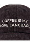 ''Coffee Is My Love Language'' Embroidered Washable Hat /''Coffee Is My Love Language'' Embroidered Washed Baseball Cap - 3