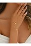 1 Piece of Simple Water Drop 18K Gold Plated Stainless Steel Bracelet, Suitable for Women's Daily Wear and Gifts - 3