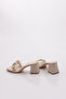 839 Women's V-Buckle Heeled Slippers - 3