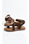 Women's Suede Flip-Flop Ankle Strap Sandals Comfortable Orthopedic Sole Sandals - 2