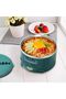 Silk Route - Lovy Dinosaur Stainless Steel Ramen Bowl with Lid & Handles - Perfect for Soup, Rice, and Cereal (Green) - 2